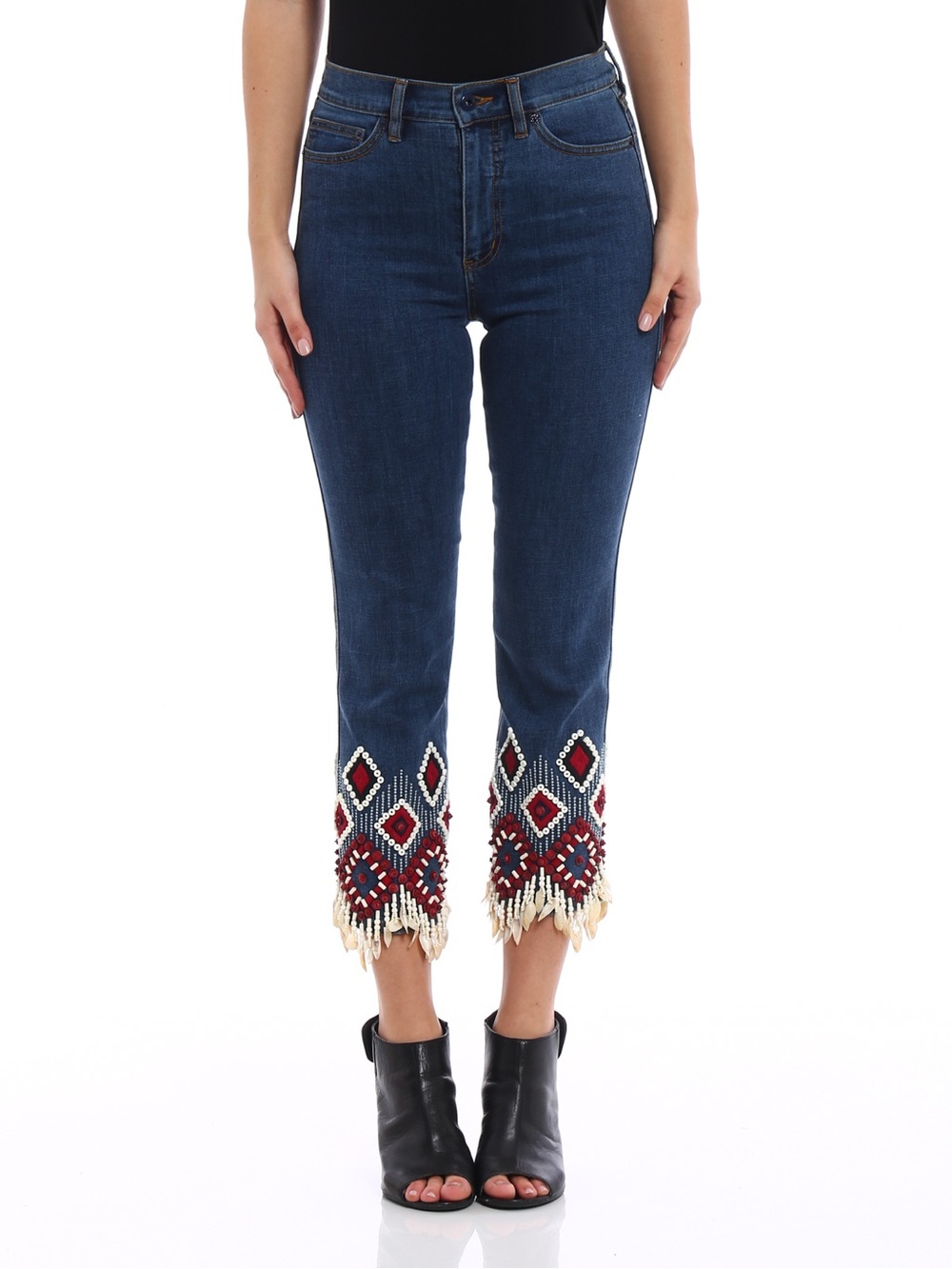 Tory Burch beaded jeans